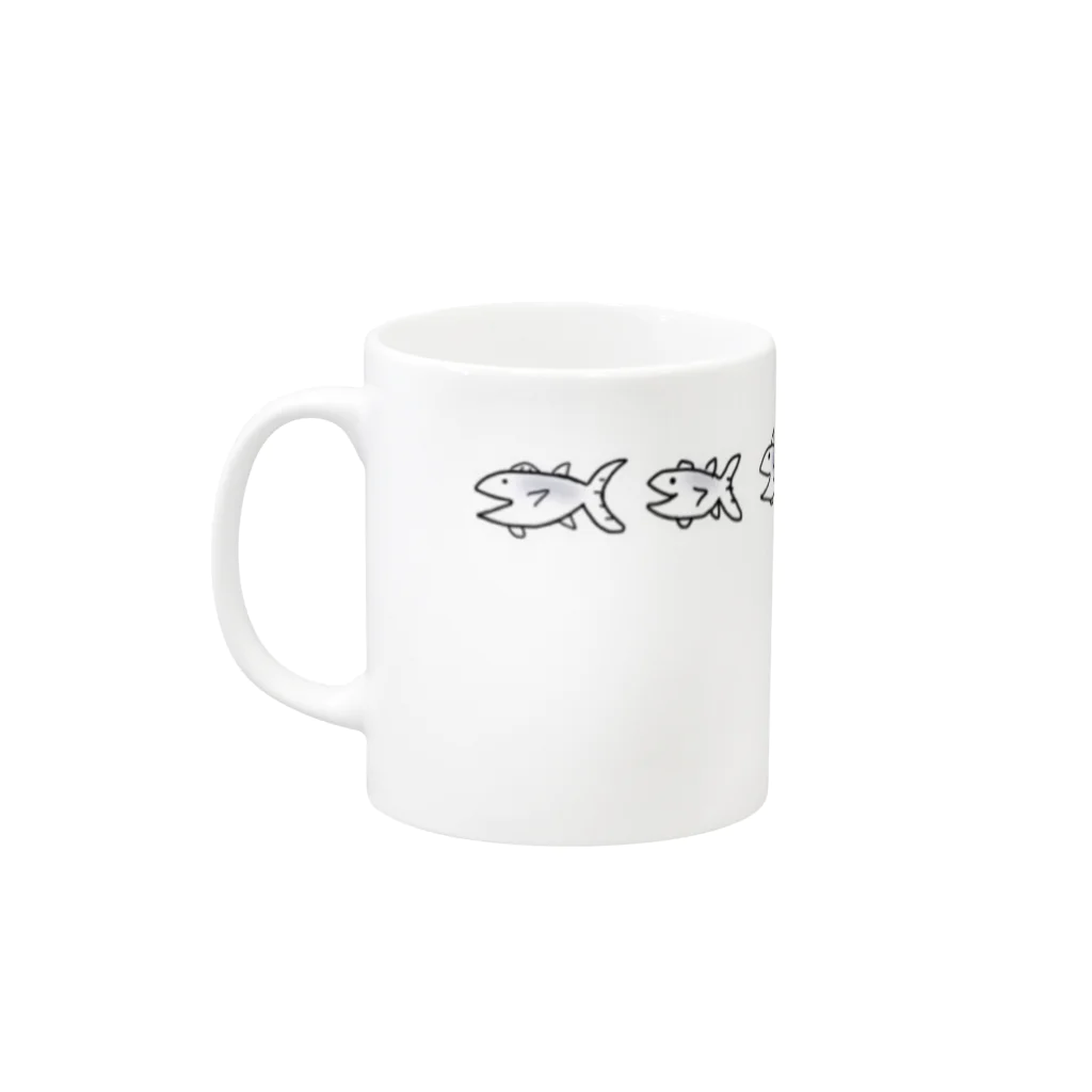 さかなのマグロカップ Mug :left side of the handle