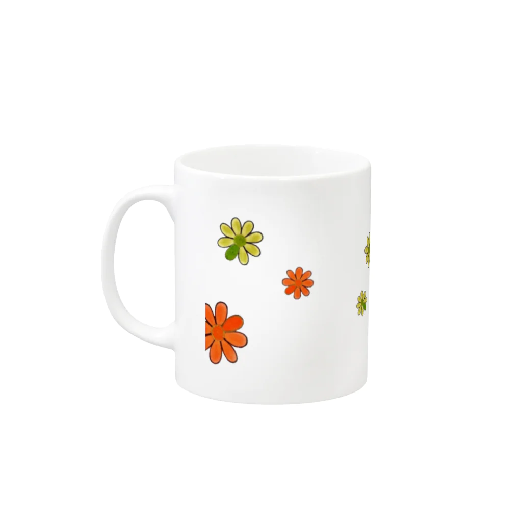 CLOVER-SHOKOのお地蔵さま＊花♪ Mug :left side of the handle