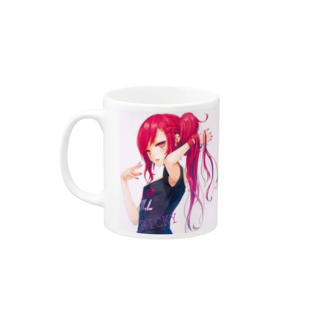 桜瀬 ゆきな@本垢(CAS主)の桜瀬 ゆきなマグカップ・Tシャツ Mug :left side of the handle