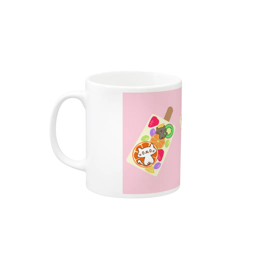 Mopecoのあいすきゃんでー Mug :left side of the handle