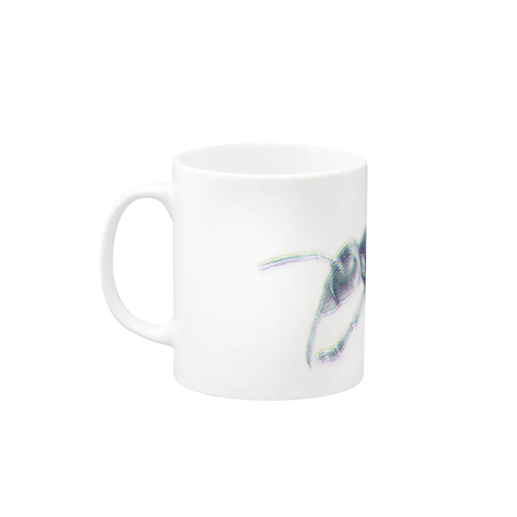 ✞如月 吐✞ のBw Mug :left side of the handle