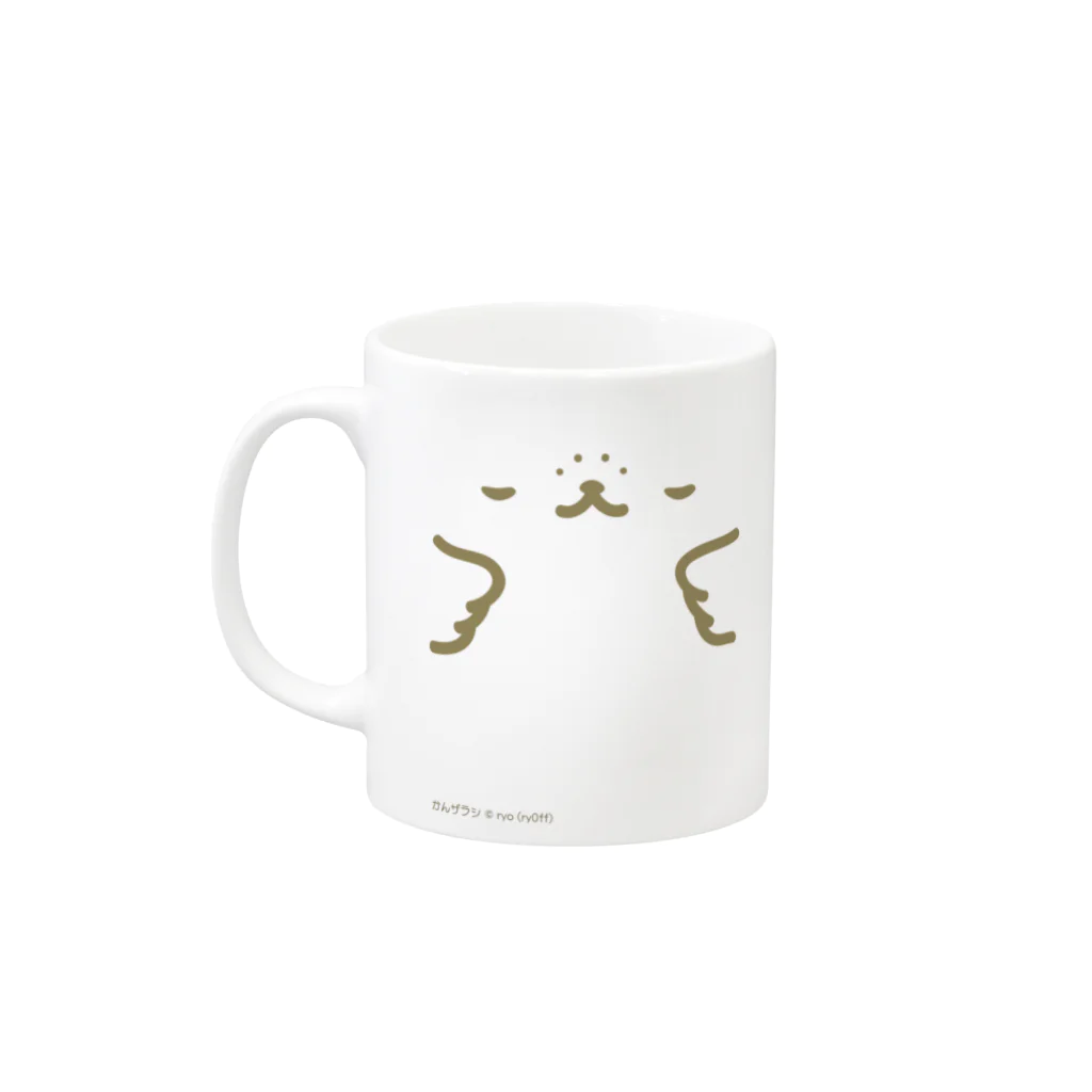 かんザラシのかんザラシフェイス Mug :left side of the handle