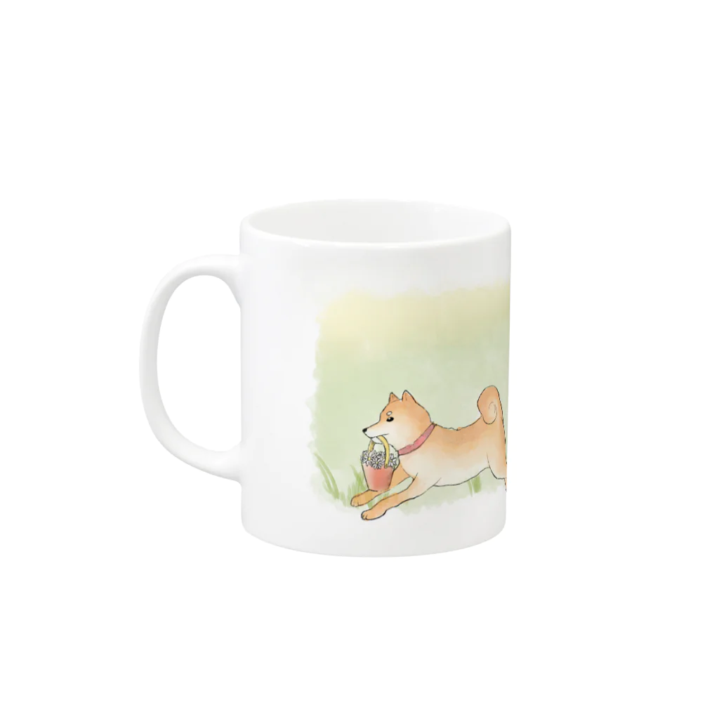 おしおパラダイスのはしるしば Mug :left side of the handle