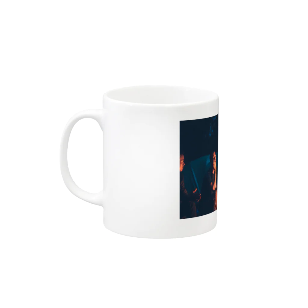 イメージキャンプ応援ショップのSHIRANAI HITOTACHI NO CAMP Mug :left side of the handle