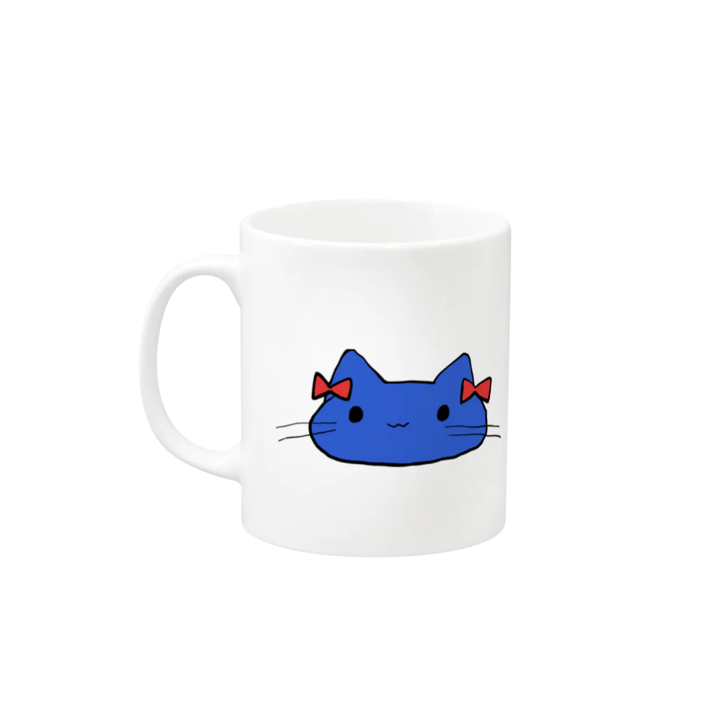 ろーてくのねこもち【ろーてく】 Mug :left side of the handle