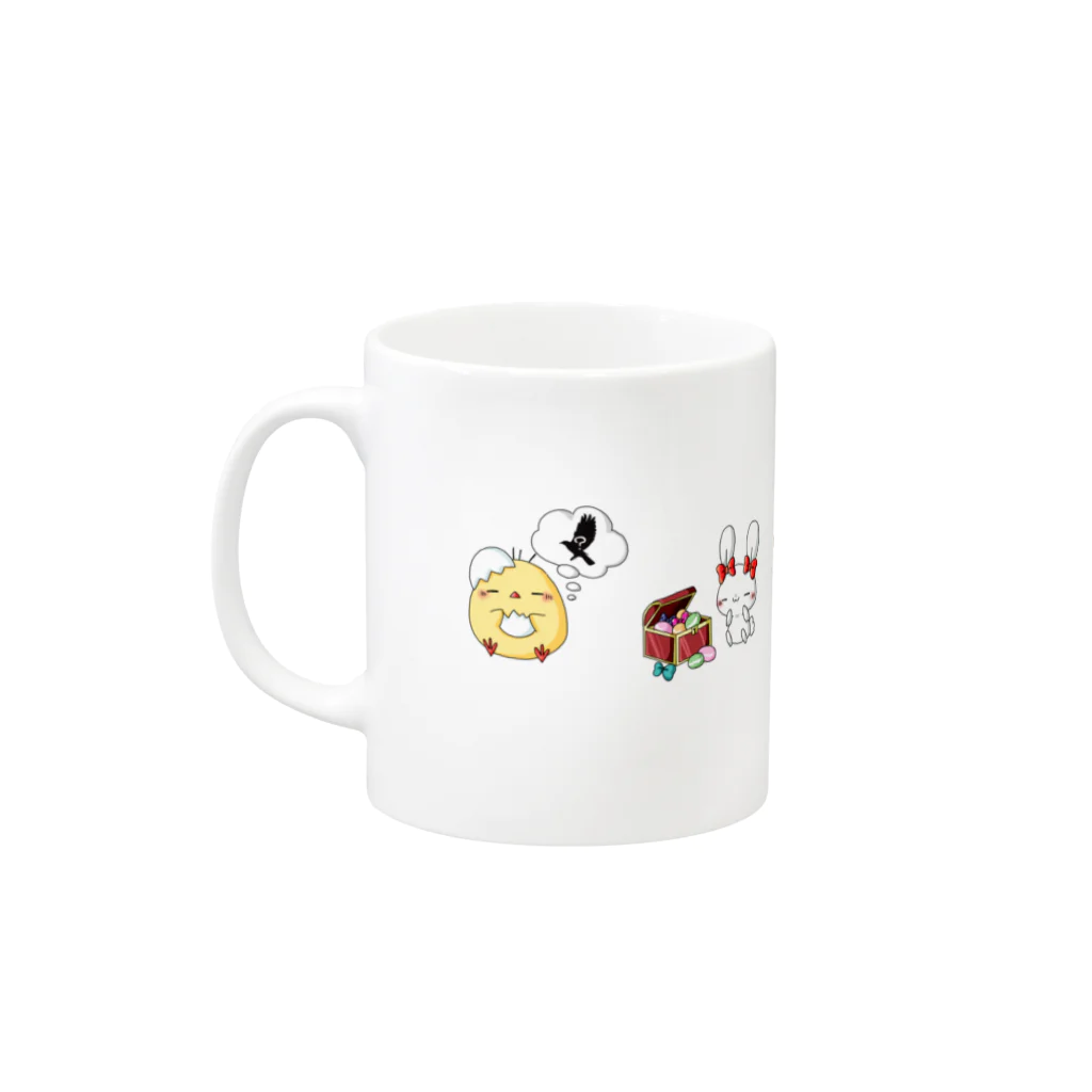 itomeanimalsの大好きマグカップ Mug :left side of the handle