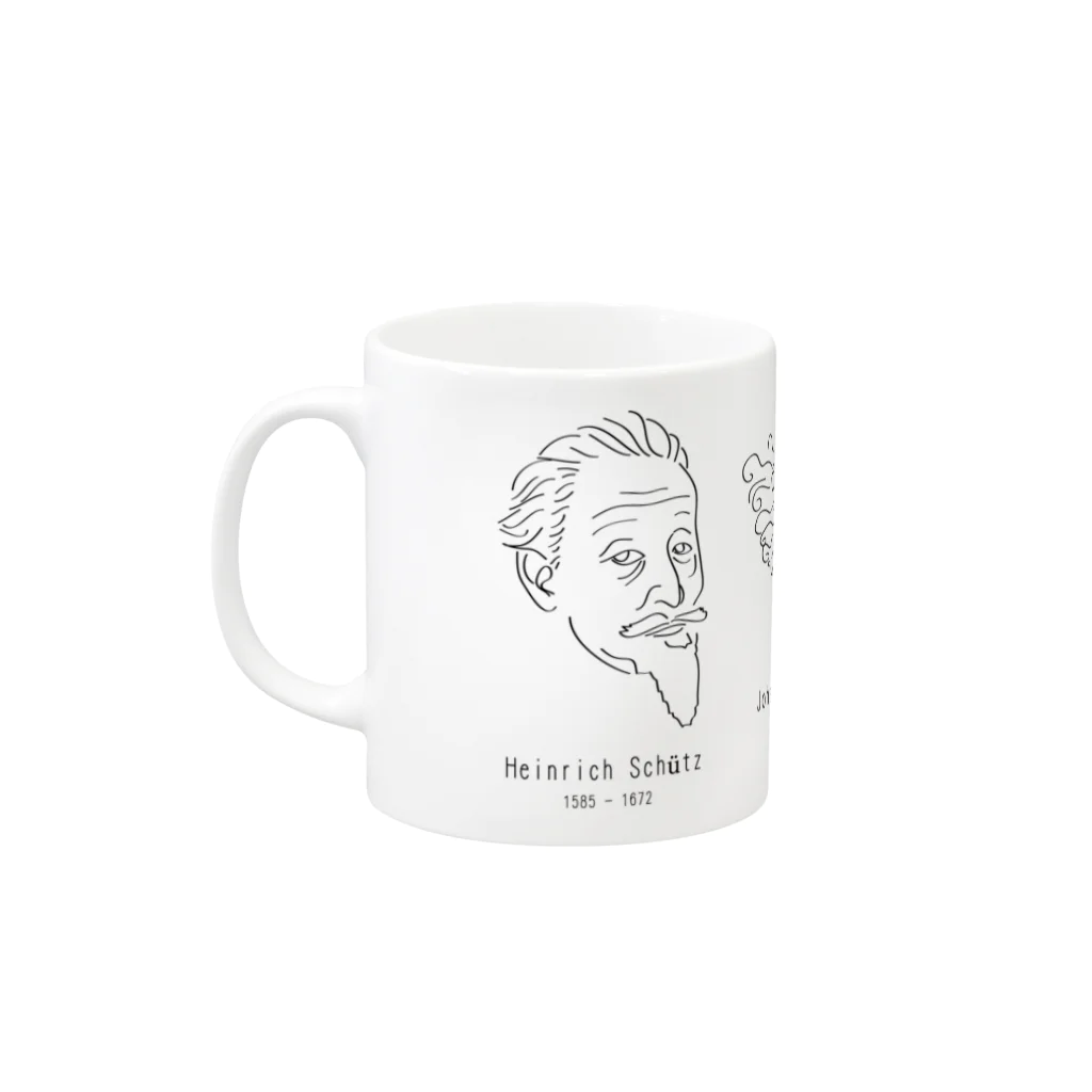 彩erのドイツバロックの３S Mug :left side of the handle