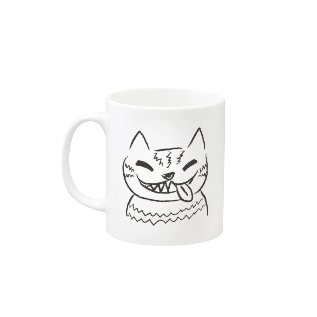 ちぇっちゃのチェシャ猫のべっ Mug :left side of the handle
