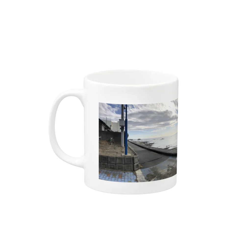 あきっぽいの海 Mug :left side of the handle