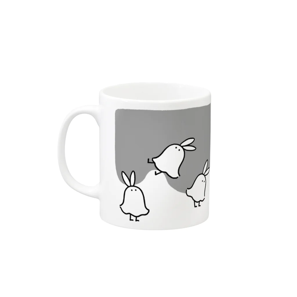 タドリのシーツおばけちゃん Mug :left side of the handle