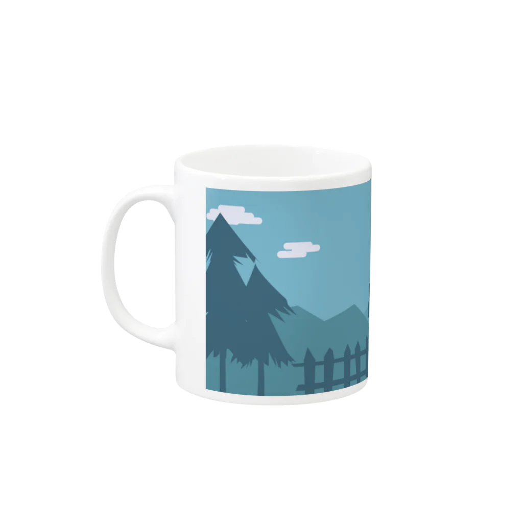 usaginの田舎 Mug :left side of the handle