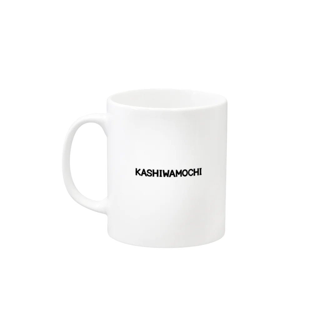 タドリのかしわもち Mug :left side of the handle