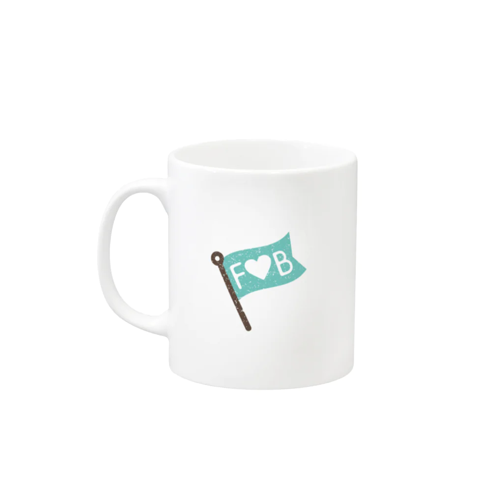 【公式】まるいねこのフレンチ・ブルドッグ 2 Mug :left side of the handle