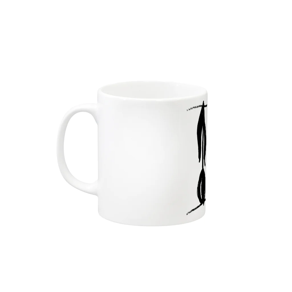 komanoの飾られたチューリップ Mug :left side of the handle