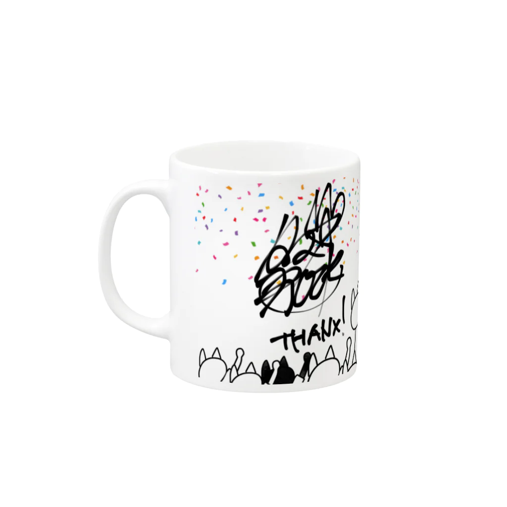 えびねこドゥロの路地裏フェス☆サイン入り Mug :left side of the handle