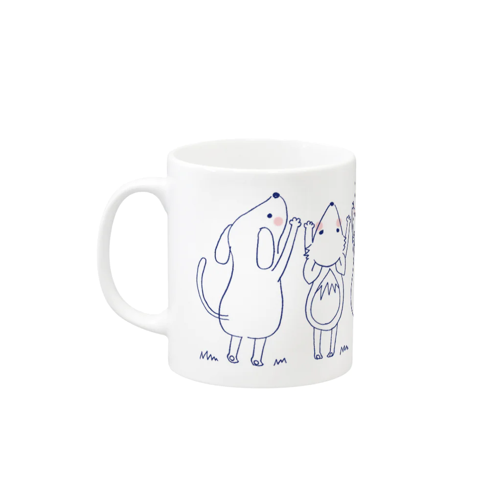 マーケットデザインワーク　ビイトの何か生まれる!2 Mug :left side of the handle