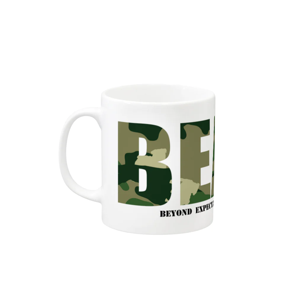 BEACSのBEACS　ロゴ1（パグ） Mug :left side of the handle