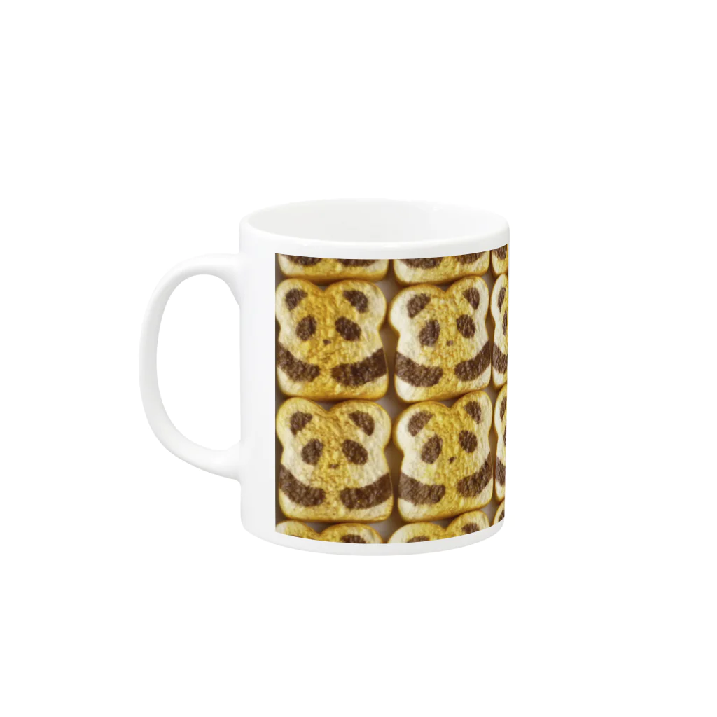 ケロりーぬのこんがりパンダトースト Mug :left side of the handle