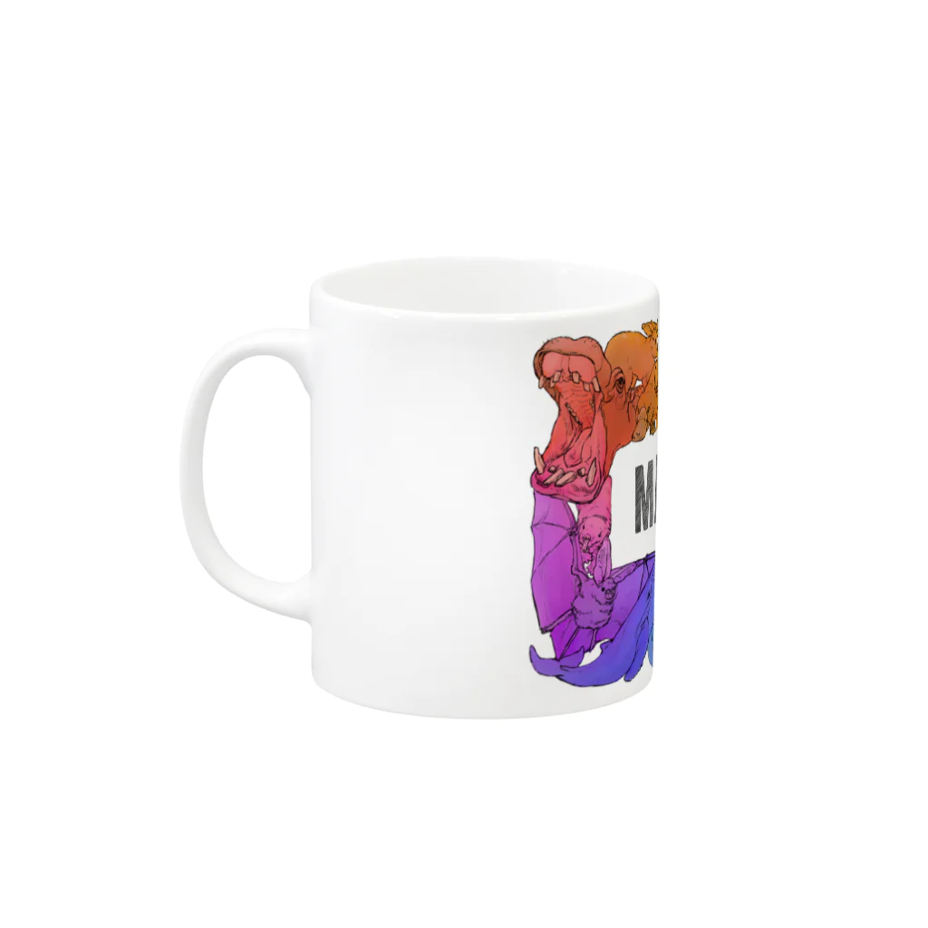 望月 アミのMAMMAL カラー Mug :left side of the handle