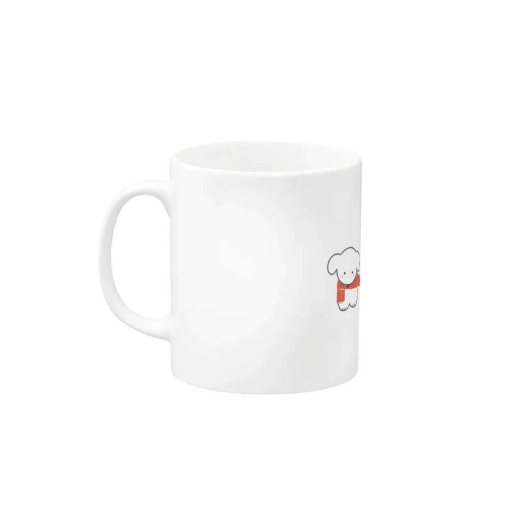 るびあなの3匹のわんちゃん Mug :left side of the handle