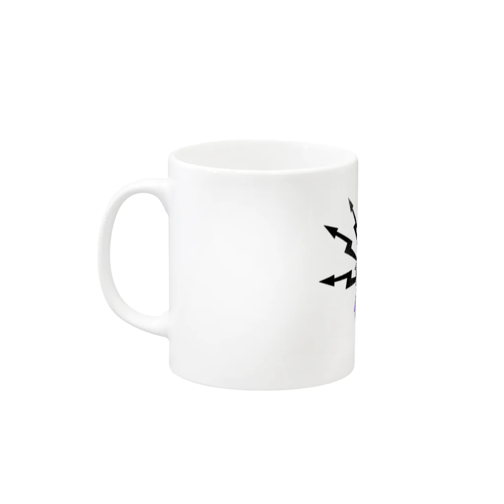 guruguruhyenaのKMJ Mug :left side of the handle