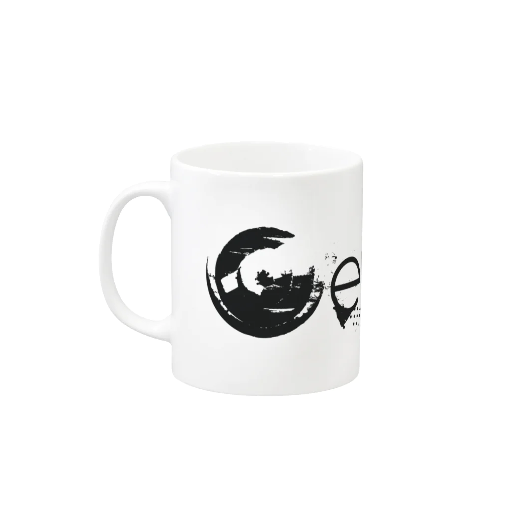 Gerbera/444INC SHOPのGerbera LOGO Mug :left side of the handle