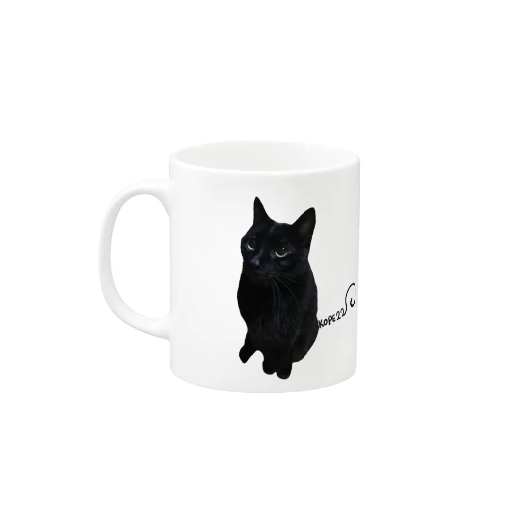 Mother Catのマヤマヤー Mug :left side of the handle