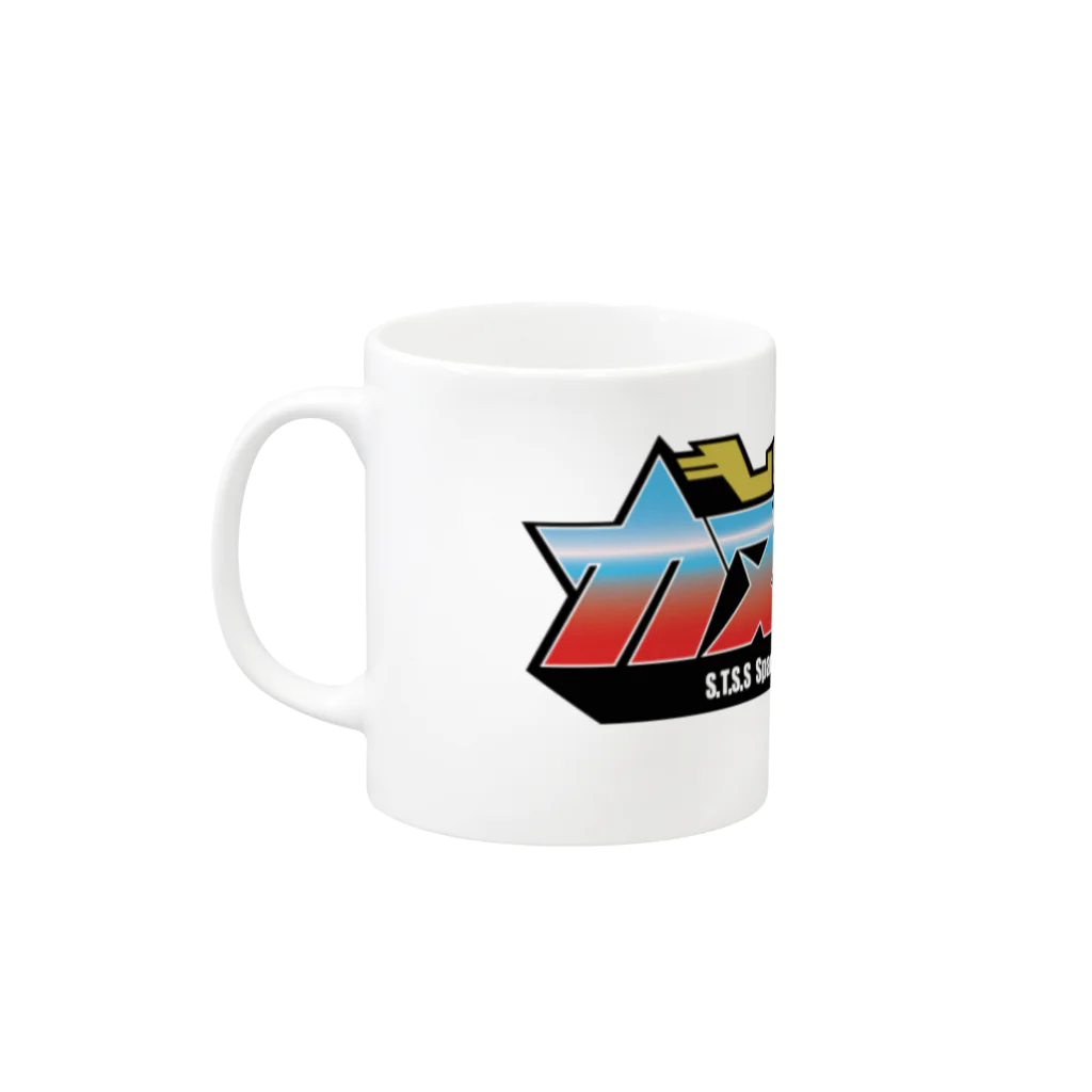 時空保安庁　購買部の超獣甲機カヌマイザー ロゴ入りマグカップ Mug :left side of the handle