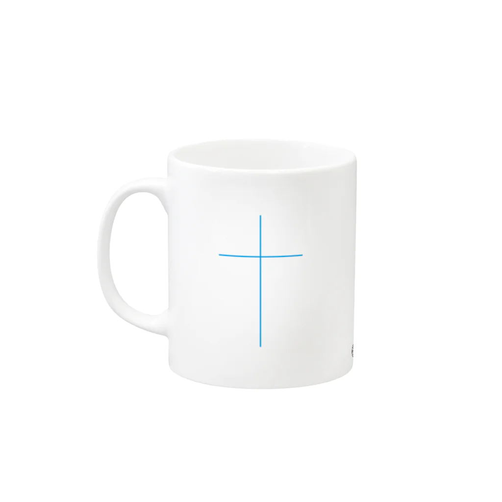 一羽のすずめのJesus Is Mug :left side of the handle