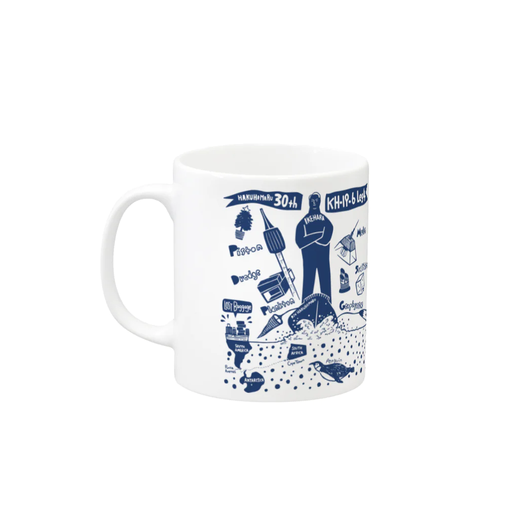 航海グッズのkh-19-6_leg4_mag Mug :left side of the handle