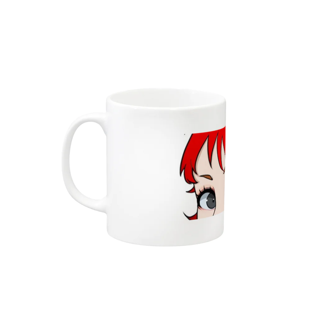 カドミウム(Cd)の目は口ほどに物を言うよね Mug :left side of the handle