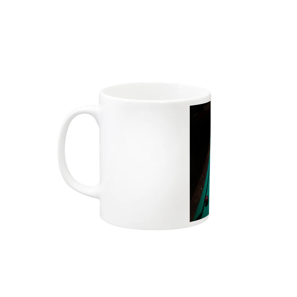 LeoLeoのいつかのプール台 Mug :left side of the handle