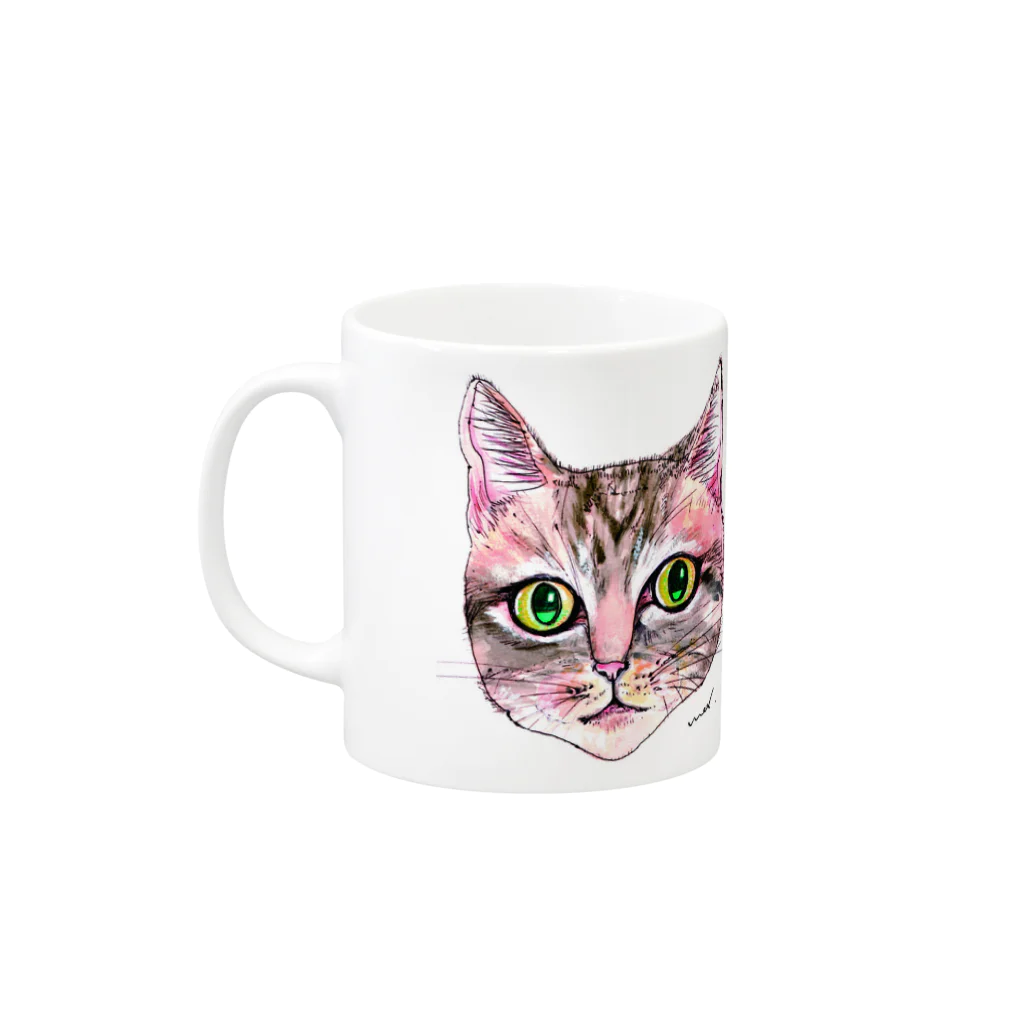 megumiillustrationのtommy Mug :left side of the handle