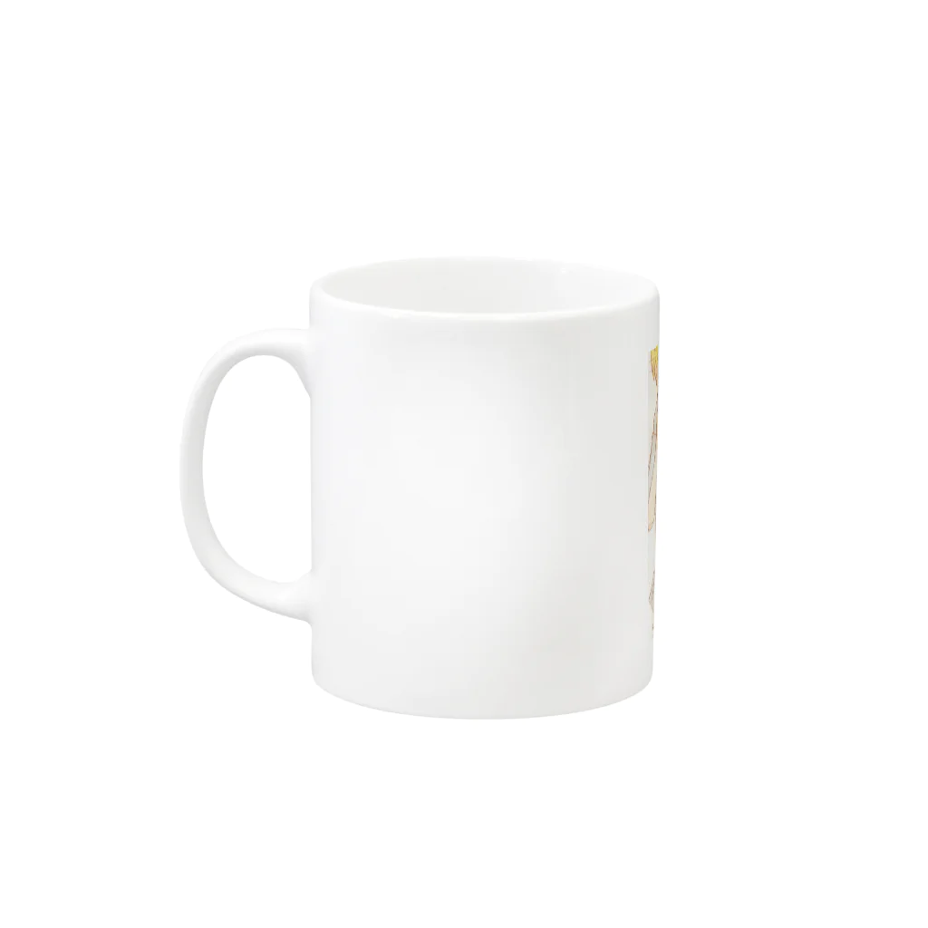 まいむの聞かざる言わざる Mug :left side of the handle