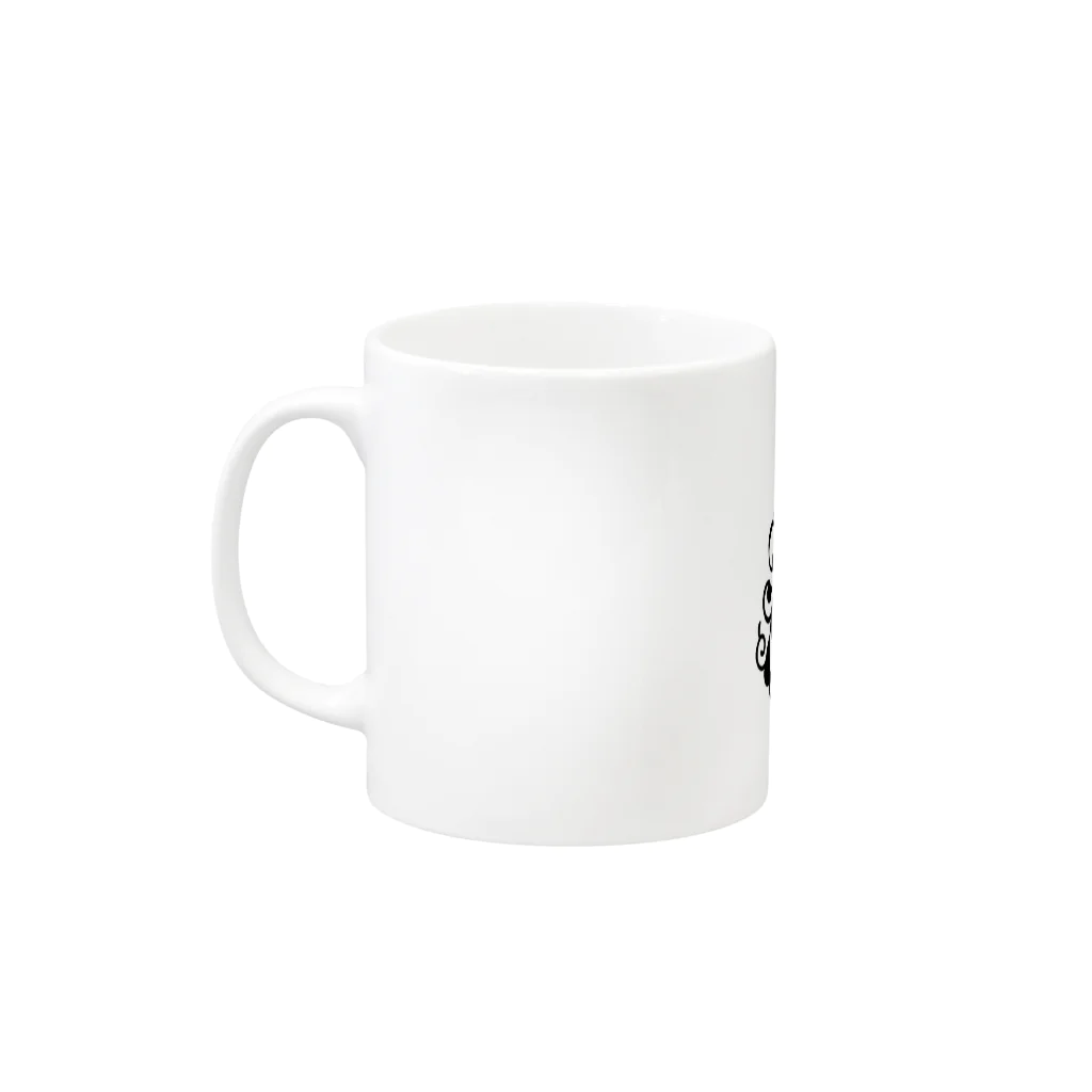 ちゃーまのハートリーフ Mug :left side of the handle