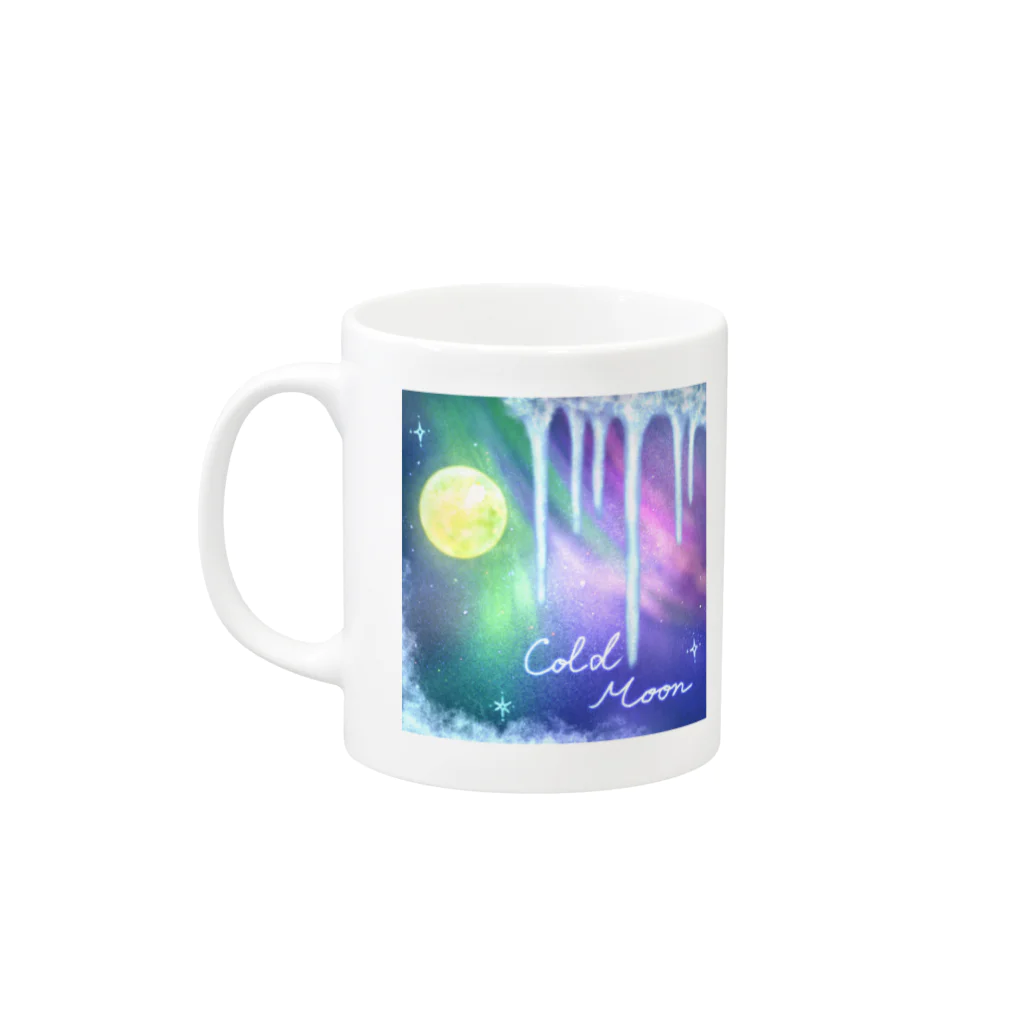 どるちぇ＊うさぎの12月《Moonシリーズ》＊Cold Moon＊ Mug :left side of the handle