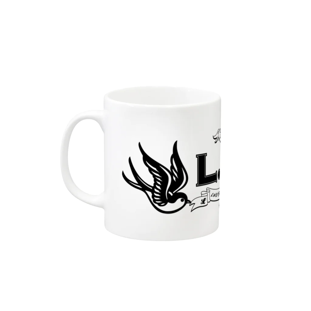 L&W BurningWorksの1stL&W LOGO Mug :left side of the handle