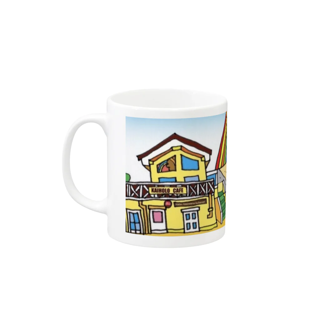 Kaiholo Cafe のKaiholo Cafe オリジナルマグ Mug :left side of the handle