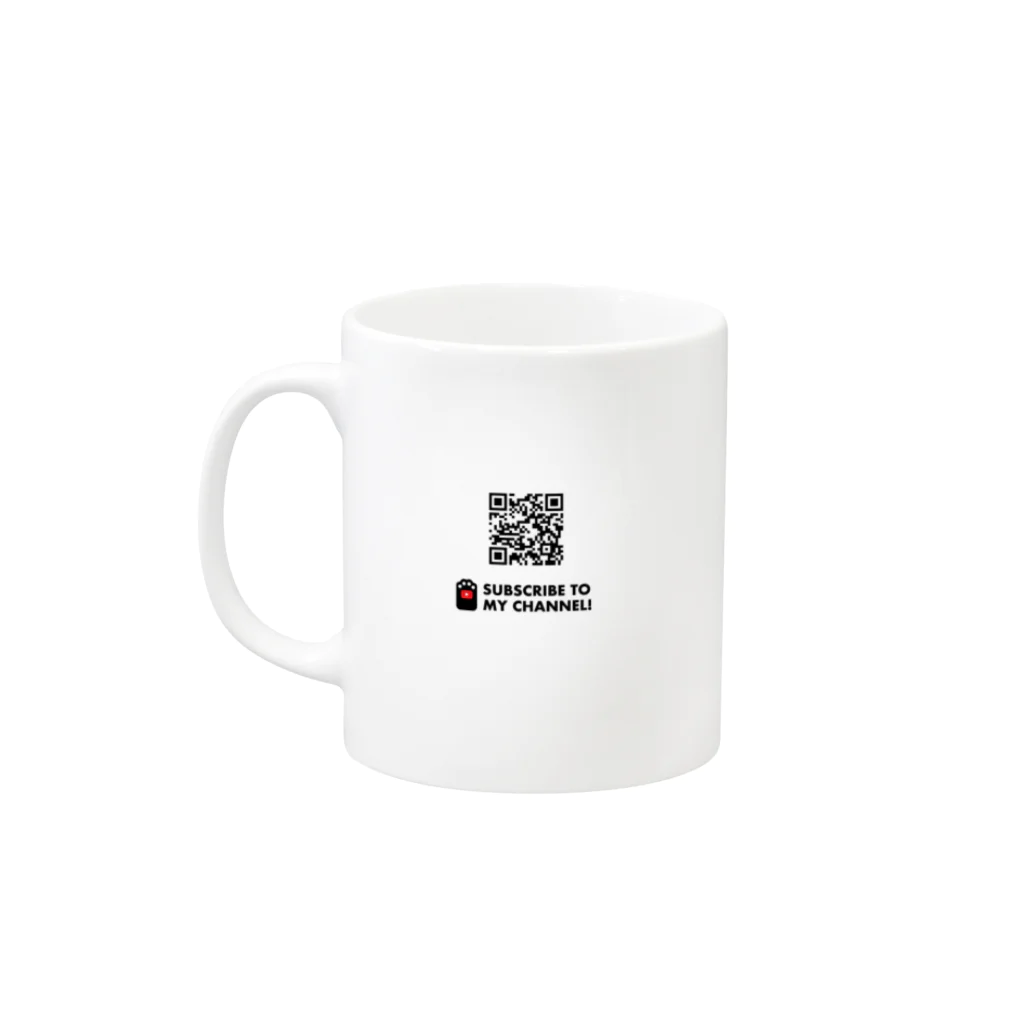 ハチワレ猫　ハチのお店のハチワレ猫　ハチのマグカップ Mug :left side of the handle