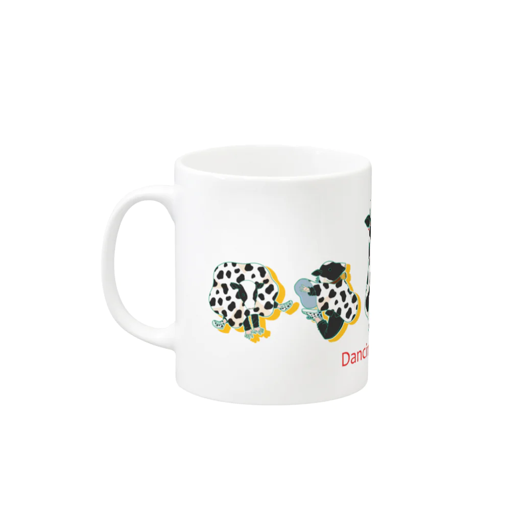 Pretty! showcase@SUZURI/まつもとめいこのDancing COWs Mug :left side of the handle