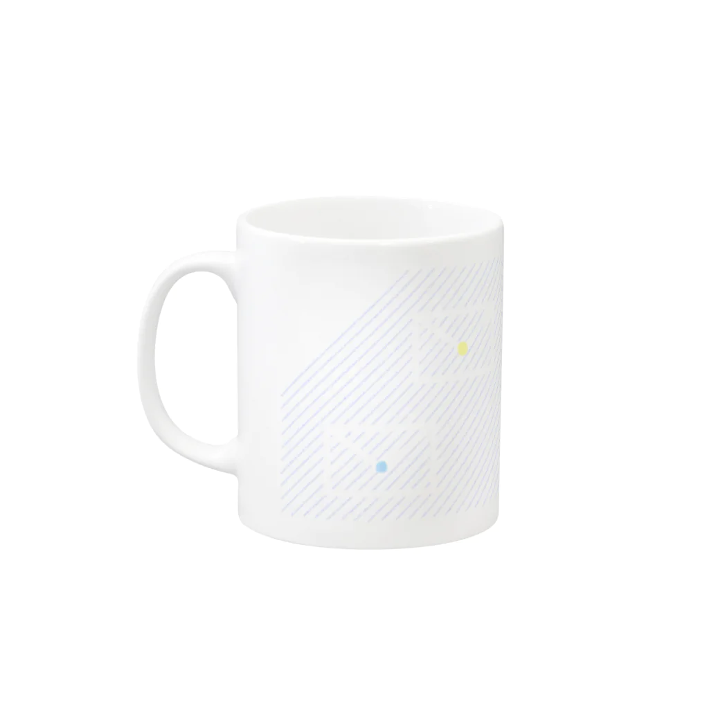 つめくさカップ店の手紙 Mug :left side of the handle