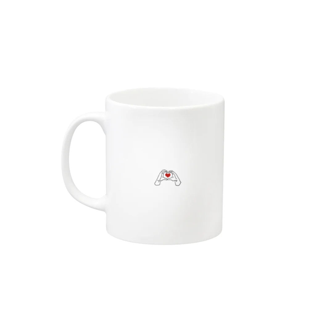 gohanumaiiiiiiのゆびきり Mug :left side of the handle