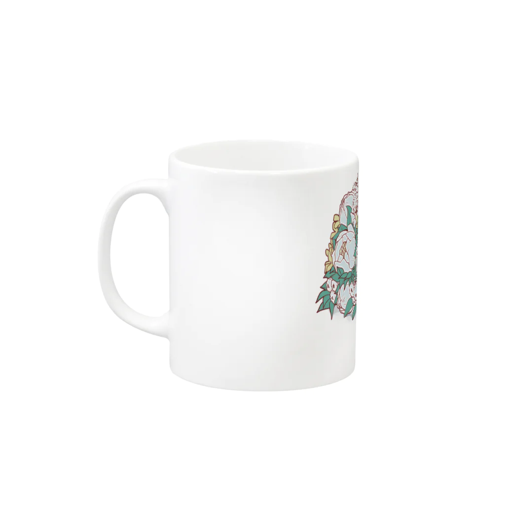 リズさんち🦜👶✨のサザコバルトちゃんティータイム Mug :left side of the handle