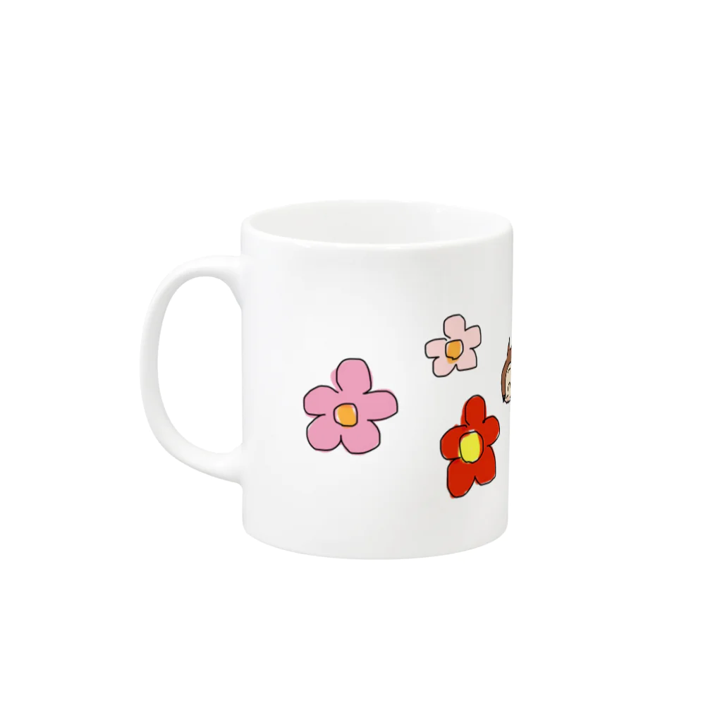 彩羽真矢のらくがきショップのほがらか Mug :left side of the handle