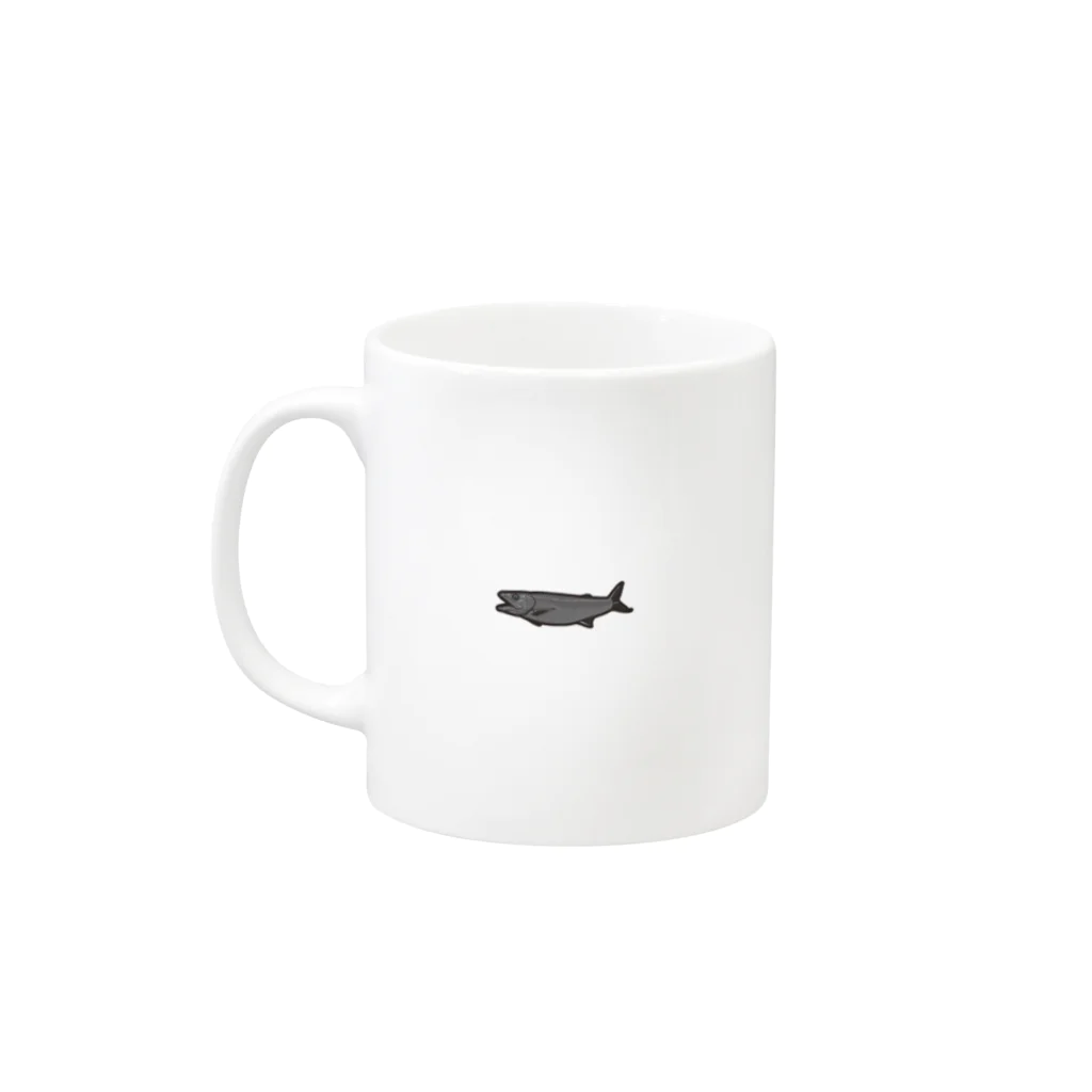 へんないきものチャンネルのたぬきさんとバラムツ Mug :left side of the handle