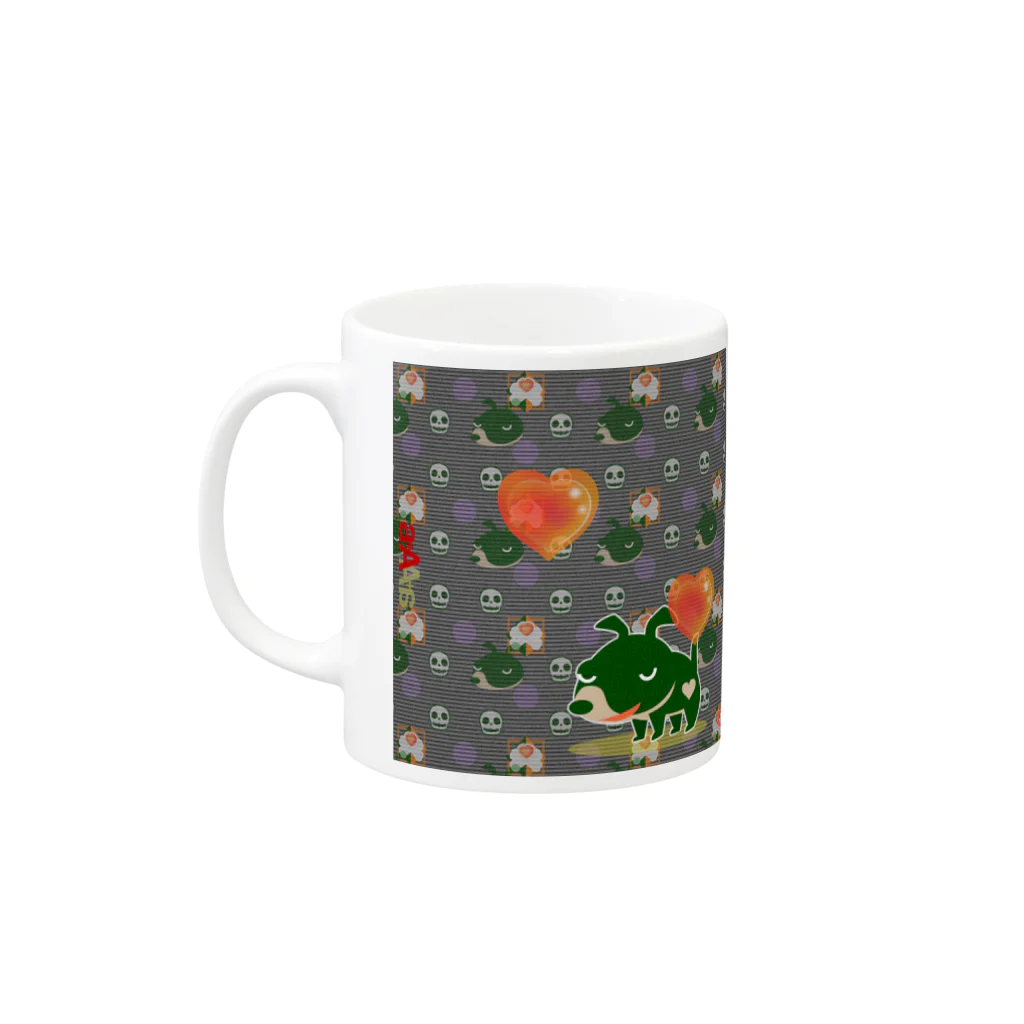 イラスト MONYAAT のがいこっちゃ Mug :left side of the handle