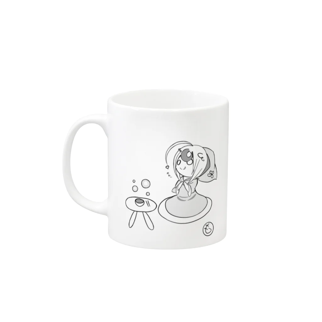 紅葉紅のやみちゃん Mug :left side of the handle