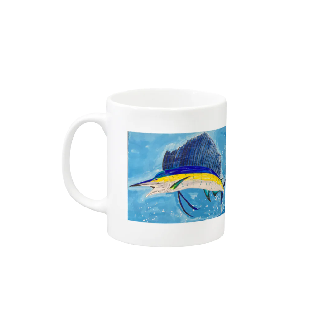 Coshi-Mild-Wildのバショウカジキ_B Mug :left side of the handle