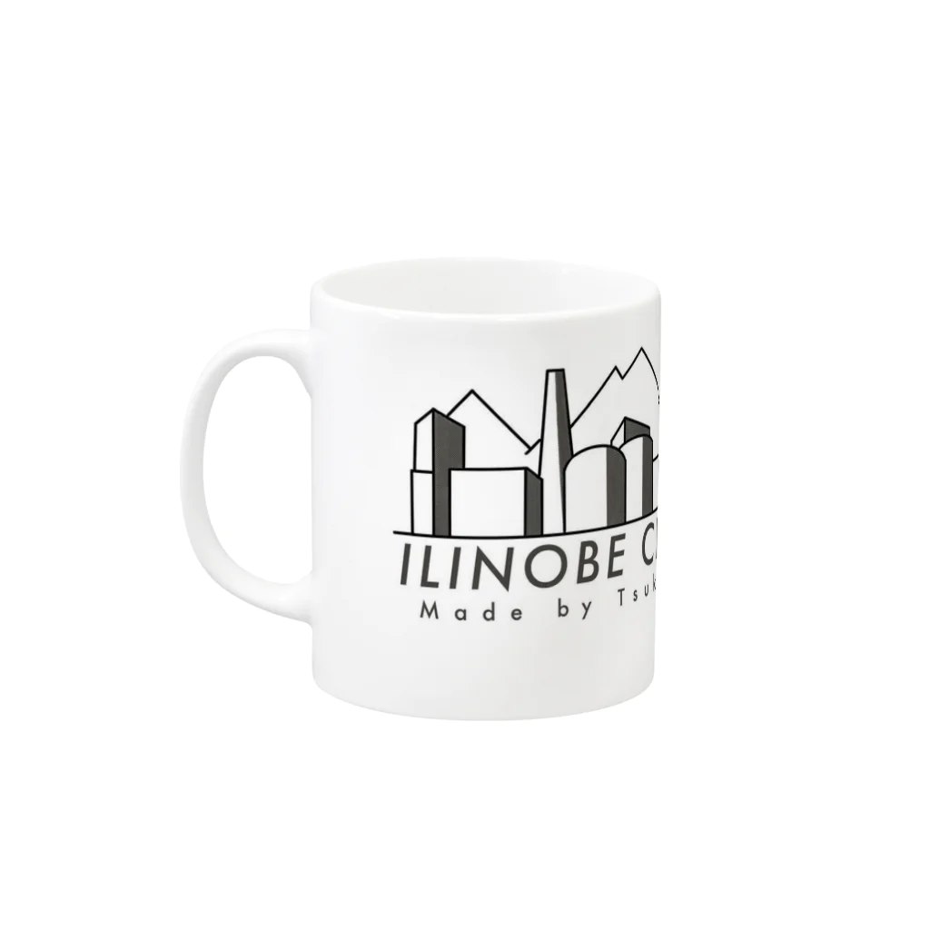 ILINOBE  CLUB 洋裁店のILINOBE  CLUB ロゴ1 Mug :left side of the handle