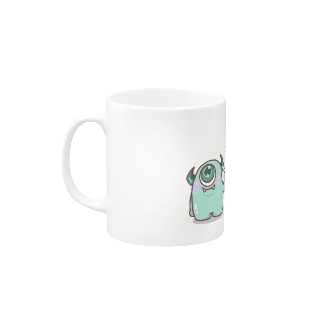 momomo_0w0_のみどりのモンスターとマンドレイク  いとでんわ Mug :left side of the handle